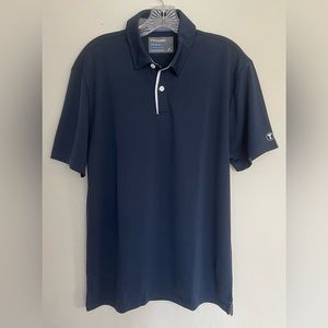 Twillory Athleisure Navy Blue Polo Shirt. Large